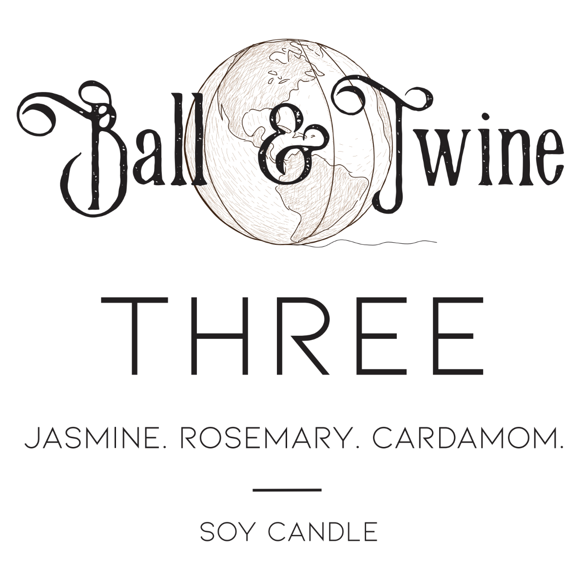 THREE | PREORDER | 16 oz Double Wick Candle