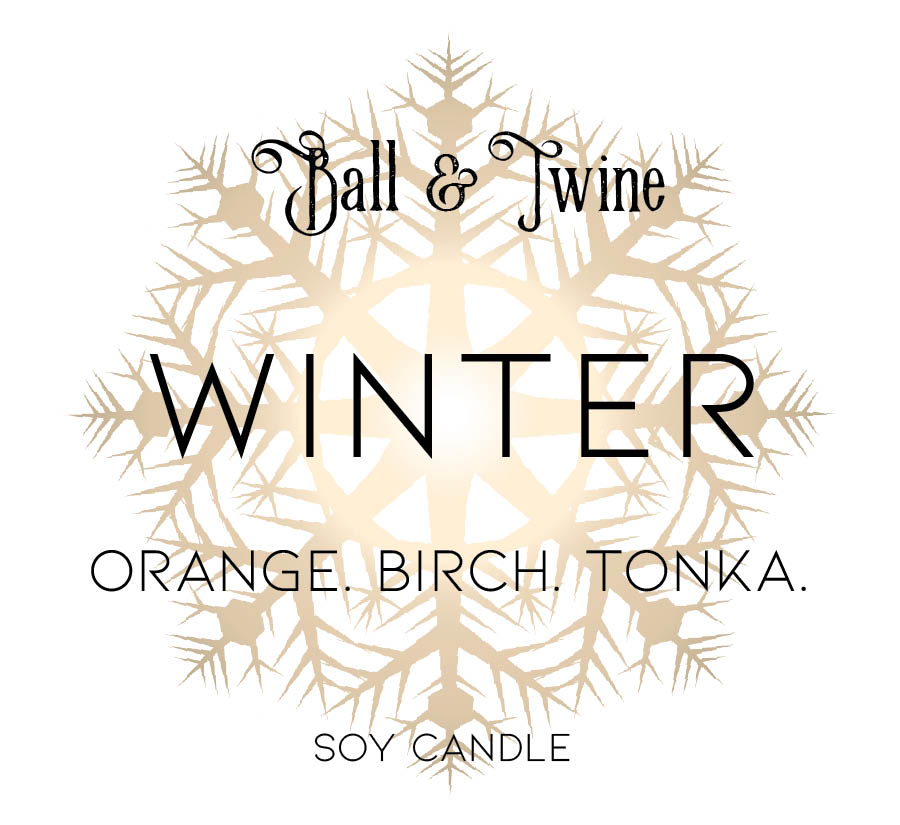WINTER candle label