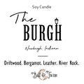 THE BURGH candle label