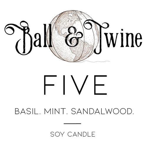 FIVE candle label