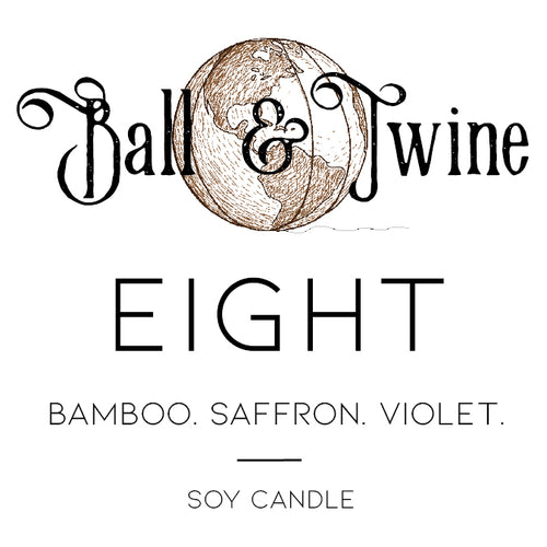 EIGHT candle label